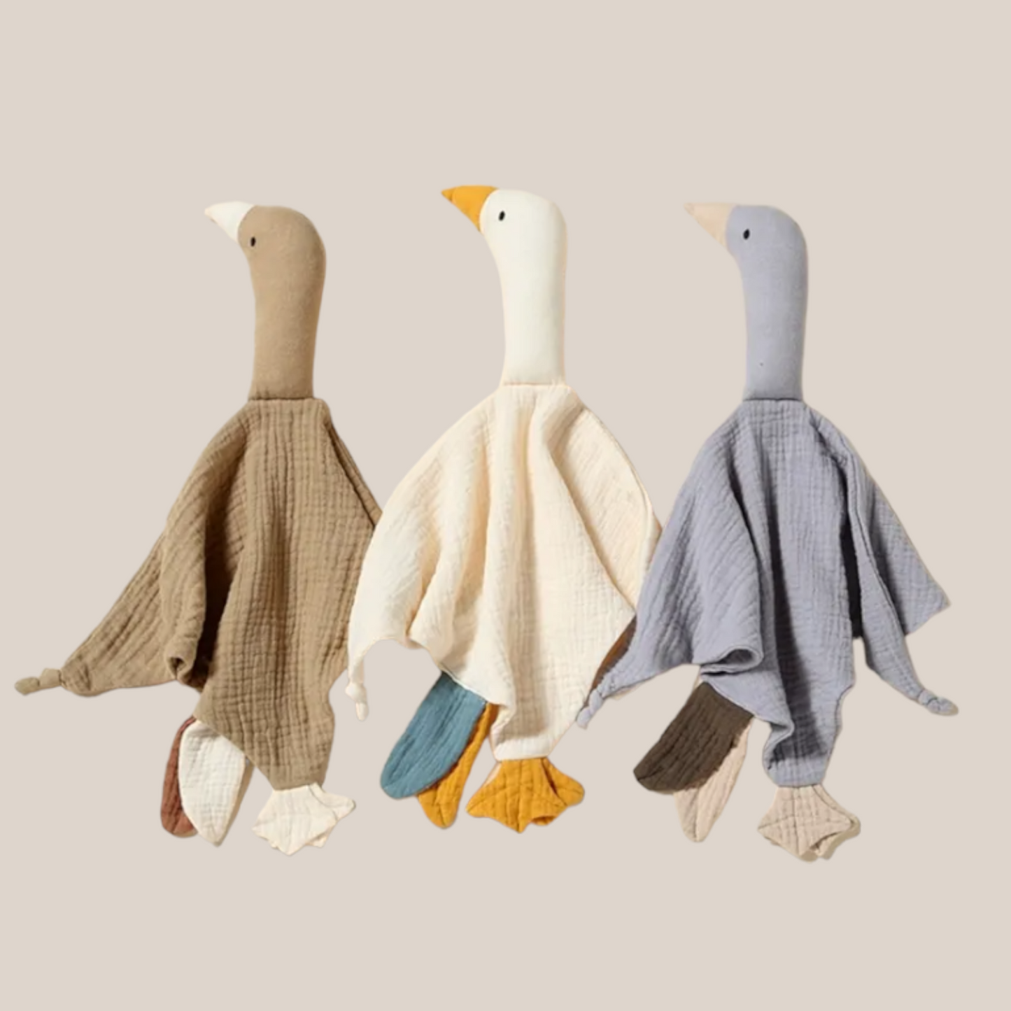 Gans-Schnuffeltuch aus reiner Baumwolle