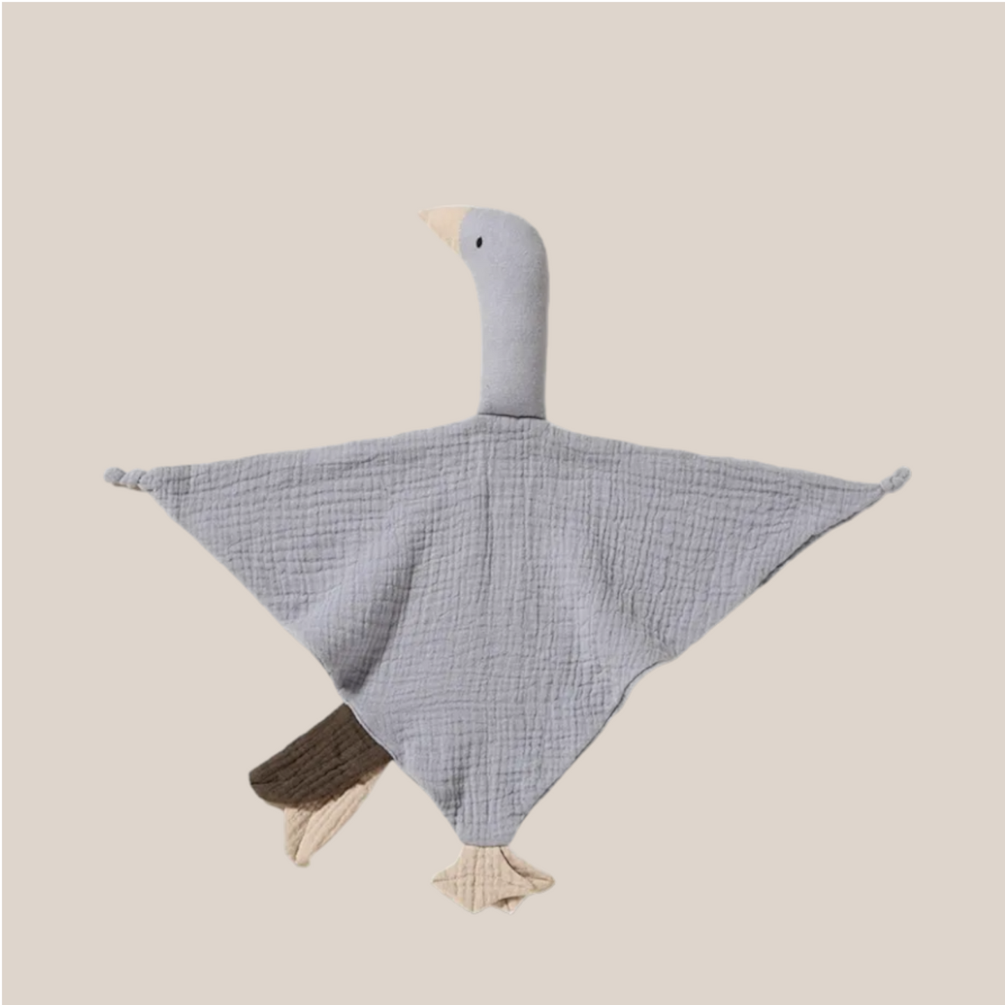 Gans-Schnuffeltuch aus reiner Baumwolle