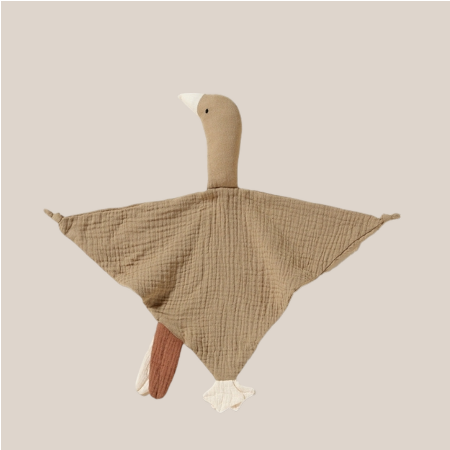 Gans-Schnuffeltuch aus reiner Baumwolle
