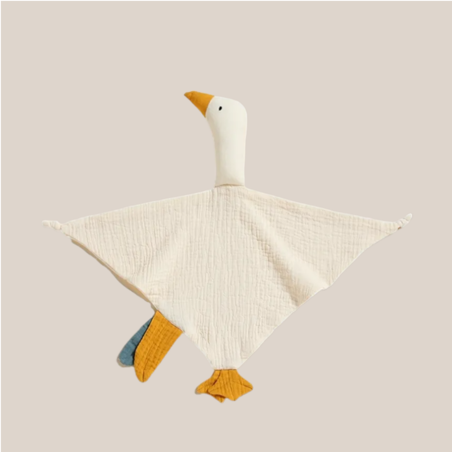 Gans-Schnuffeltuch aus reiner Baumwolle