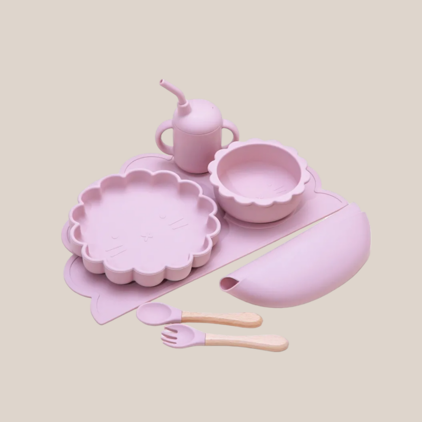 Silikon Geschirr Set 7-Teilig