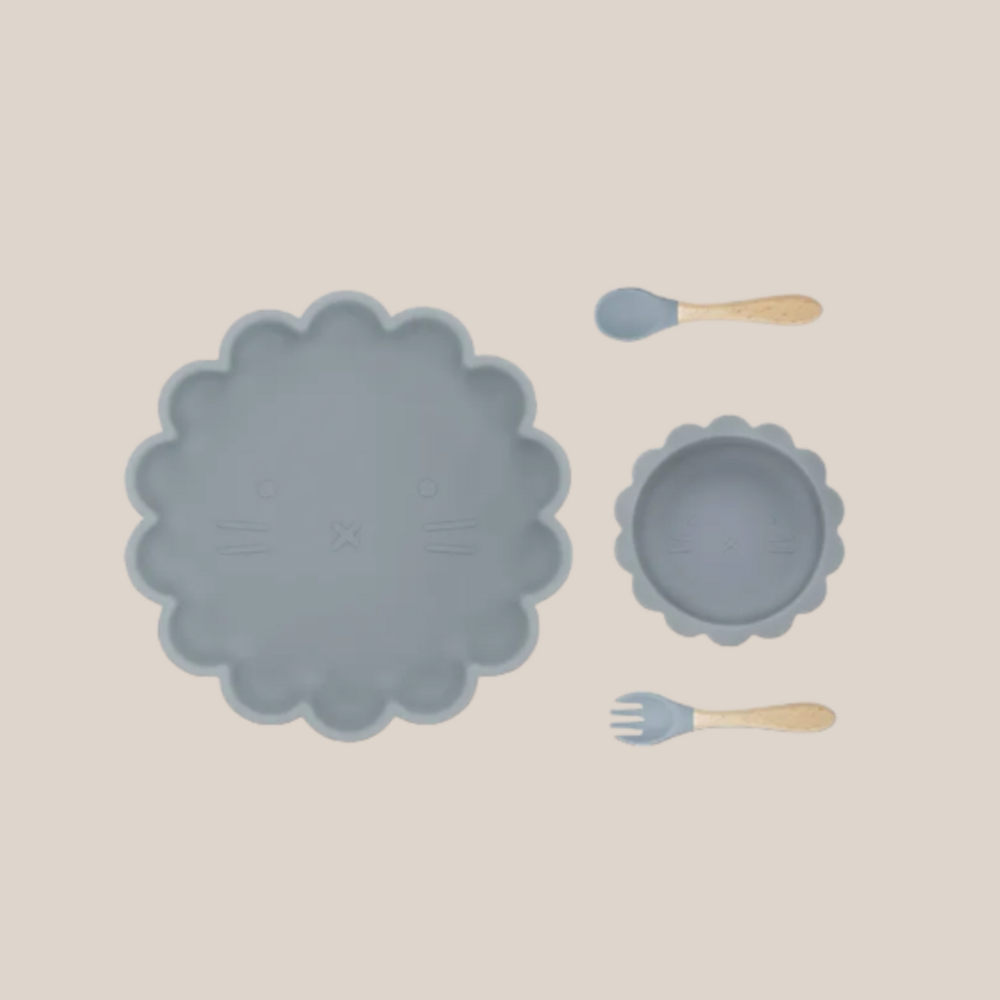 Silikon Geschirr Set 4-Teilig