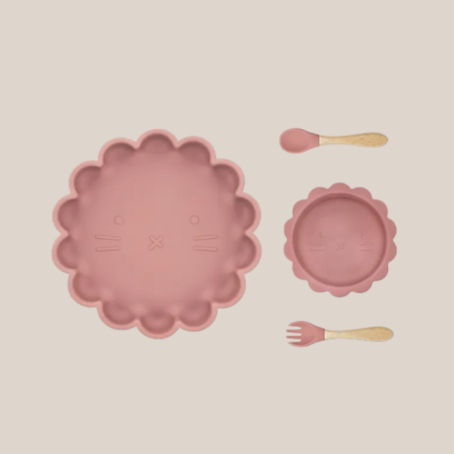 Silikon Geschirr Set 4-Teilig