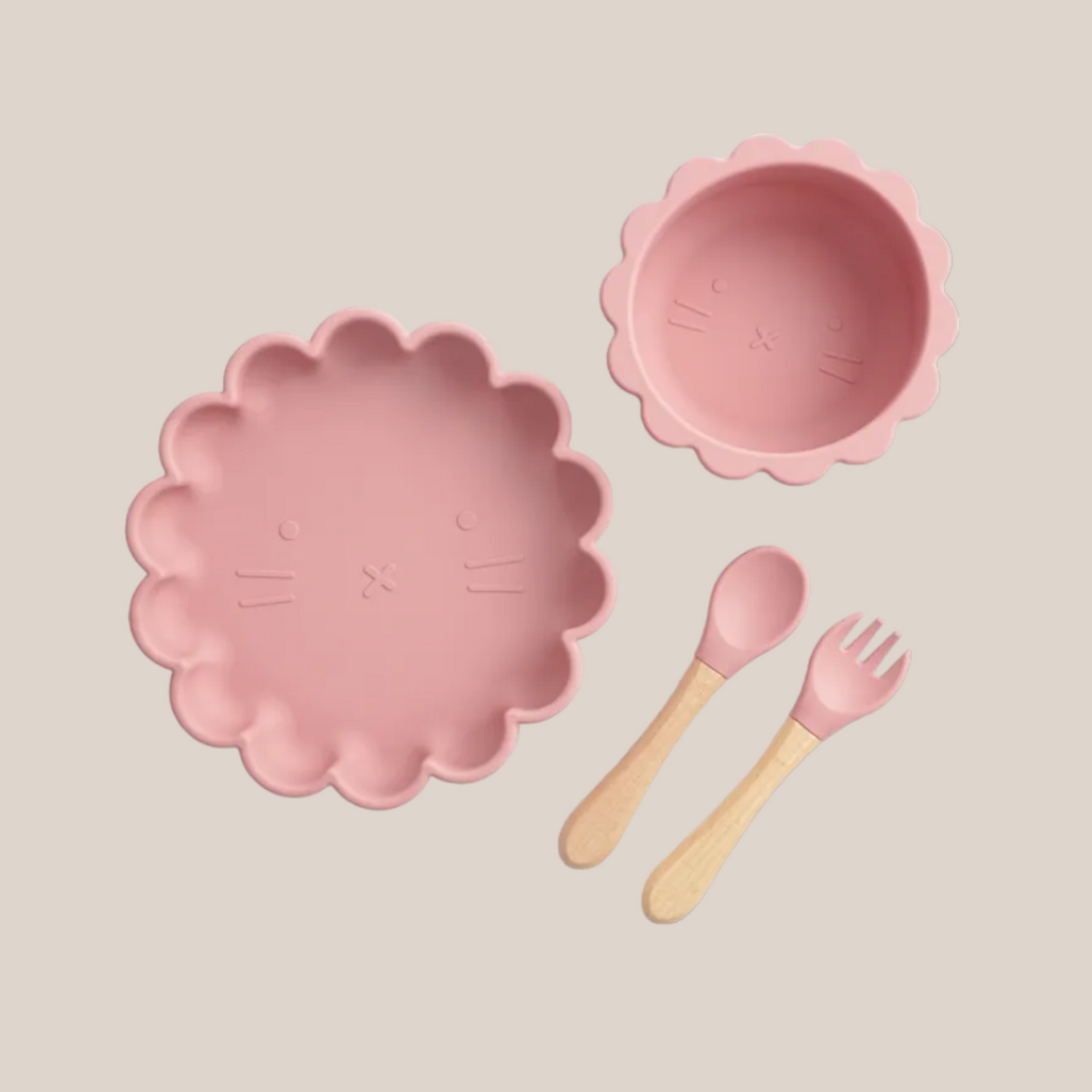 Silikon Geschirr Set 4-Teilig